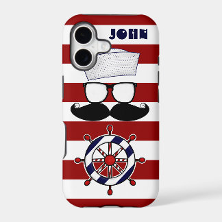 Capa Mustache Nautical para iPhone 5