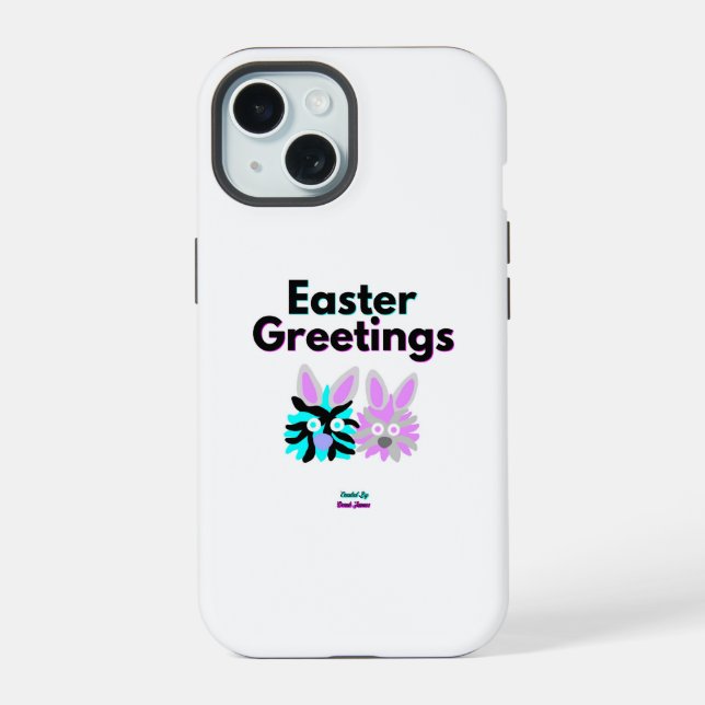Capa para Apple iPhone 15 Bunny Fuzzies (Verso)