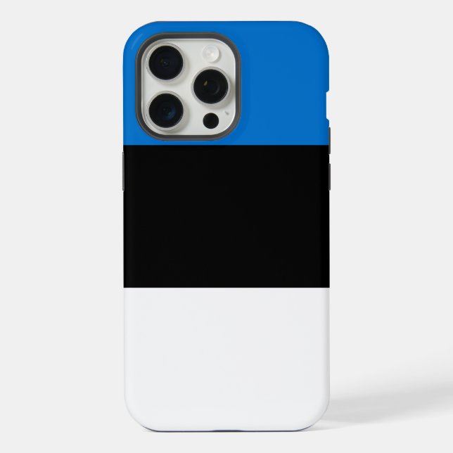 Capa para Apple iPhone 15 Pro Max, bandeira da Est (Verso)