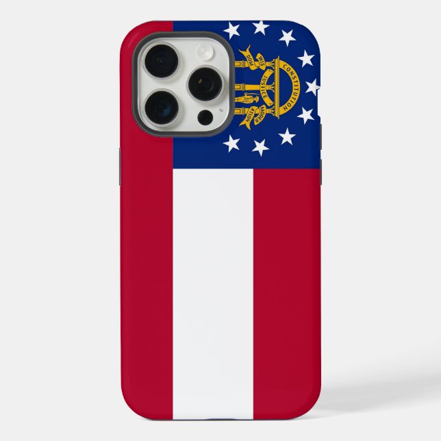 Capa para Apple iPhone 15 Pro Max, bandeira da Geó (Verso)
