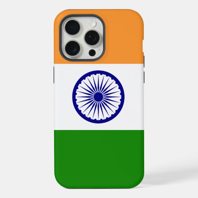 Capa para Apple iPhone 15 Pro Max, bandeira da Índ (Verso)