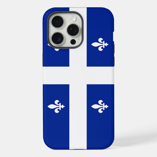 Capa para Apple iPhone 15 Pro Max, bandeira de Que (Verso)
