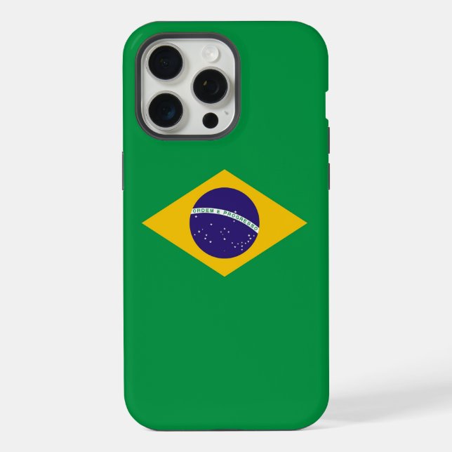 Capa para Apple iPhone 15 Pro Max, bandeira do Bra (Verso)