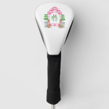 Capa para cabeça de taco de golfe com monograma de