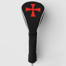 Capa para Cabeça de Taco de Golfe Cruz dos Templár