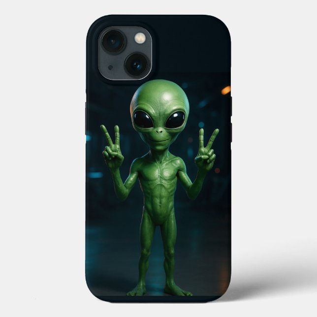 CAPA PARA CELULAR Extraterrestre futurista (Verso)