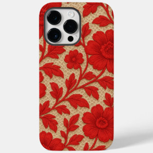 capa para celular Floral Vermelho em design 