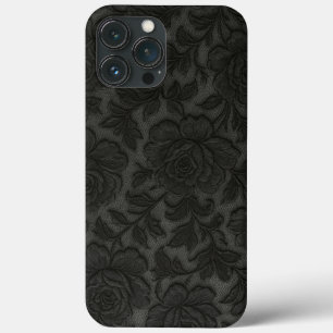 CAPA PARA  CELULAR Renda floral em preto desing