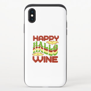 Capa Para iPhone X Feliz Hallo Wine Halloween