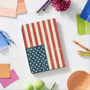 Capa Para iPad Air A bandeira americana envelhecida desvaneceu-se