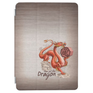 Capa Para iPad Air Ano do Dragão Cobrir Chinês de Arte Zodiaca
