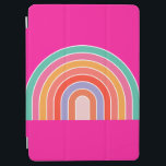 Capa Para iPad Air Arco-Íris Rosa Quente, Pré-Colorido, Cotovelo Feli<br><div class="desc">Arco-Íris - Arco-Íris Colorido Retroativo - Arco-Abstrato - Rosa Quente.</div>