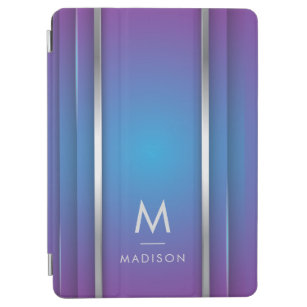 Capa Para iPad Air Azul violeta Abstrato mínimo moderno de luxo