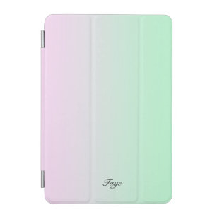 Capa Para iPad Mini Bonito fundo de cor de gradiente moderno com Nome