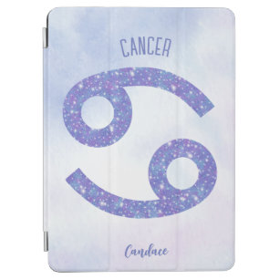 Capa Para iPad Air Bonito Sinal de Astrologia do Cancer Roxo Personal