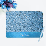 Capa Para iPad Air Elegante personalizado, brilho azul, luxo<br><div class="desc">A Elegante e personalizada camada azul parece uma cobertura de ar luxuosa. Padrão perfeito para qualquer pessoa.</div>