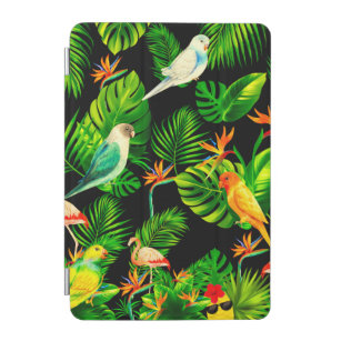 Capa Para iPad Mini Folhas das florestas tropicais e padrões das aves
