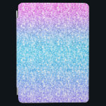 Capa Para iPad Air Glitter Colorido E Grelhas<br><div class="desc">Simples e elegante brilho retrorreflector colorido e faíscas. Tons verdes e azuis cor-de-rosa brilham.</div>