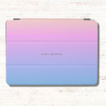 Capa Para iPad Air Gradiente de Vista Sunset bonito de Verão<br><div class="desc">A bonito capa de ipad colorida do pôr do sol para todos os na moda. Você pode personalizar seu nome com a tipografia moderna.</div>