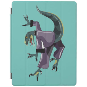 Capa Smart Para iPad Ilustração De Um Caratê De Execução De Raptor.