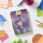Capa Para iPad Air Iris Flowers Irises Primavera<br><div class="desc">Belo Design de pintura Iris Flowers MIGNED</div>