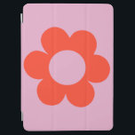 Capa Para iPad Air La Fleur 02 Flor - Impressão cor-de-rosa - Retrori<br><div class="desc">Abstrato Retro Floral Impressão - La Fleur - Rosa e Vermelho / Laranja.</div>