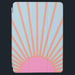 Capa Para iPad Air Le Soleil 02 Cor-De-Rosa Sol E Sol Azul<br><div class="desc">Impressão do Sol - Rosa E Azul - Sol,  Abstrato Geométrico Sunrise - Le Soleil.</div>