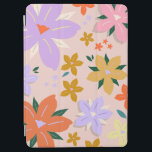 Capa Para iPad Air Les Fleurs 04 Retro Colorful Floral<br><div class="desc">Abstrato Retro Floral Impressão - Les Fleurs.</div>