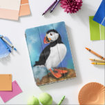 Capa Para iPad Air Linda pintura de pássaros do Atlântico Puffin Arte<br><div class="desc">Bonita pintura de pássaros-do-Atlântico Pintura de Arte Maravilhada</div>