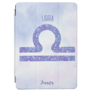Capa Para iPad Air Lindo Símbolo de Astrologia Libra Roxo Personaliza