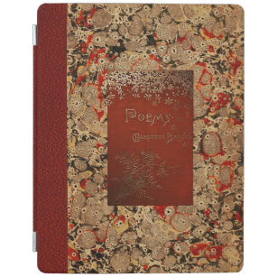 Capa Smart Para iPad Livro antigo dos poemas de Charlotte Bronte