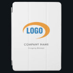 Capa Para iPad Air Logotipo personalizado<br><div class="desc">Design de logotipo personalizado que pode ser personalizado com o logotipo,  texto e site da sua empresa.</div>