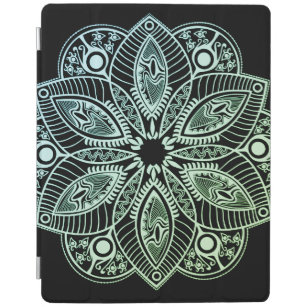 Capa Smart Para iPad Mandala Verde Tribal Exótica