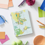 Capa Para iPad Air Mapa Mundial<br><div class="desc">Mapa Mundial - Um mapa mundial muito colorido e moderno. Ele faz um presente excelente para mochilas,  aventuras e o mundo explora em geral.</div>