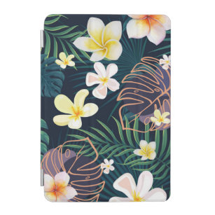 Capa Para iPad Mini Monstera tropical deixa flores de plumeria