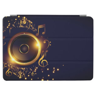 Capa Para iPad Air notas musicais auto-falante