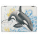 Capa Para iPad Air Orca Killer Whale Pulando em Waves Watercolor (Horizontal)