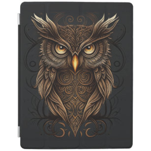 Capa Smart Para iPad Ornamentado Tribal Owl