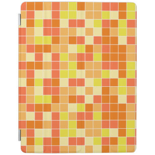 Capa Smart Para iPad Padrão de Quadrados Amarelos Laranja de Verão