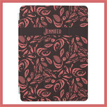 Capa Para iPad Air Padrão Moderno Preto, Vermelho Quente<br><div class="desc">Padrão moderno de lágrimas preto e vermelho quente.</div>