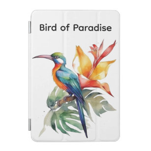 Capa Para iPad Mini Pássaro do Paraíso, flor colorida de pássaro de fa