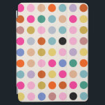Capa Para iPad Air Pontos Geométricos Coloridos Vintage<br><div class="desc">Pontos geométricos coloridos do vintage - design retrô - fundo branco creme e pontos coloridos em rosa,  amarelo,  verde,  azul e laranja.</div>