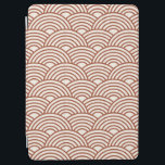Capa Para iPad Air Seigaiha Wave Rust Terracotta<br><div class="desc">Onda de Seigaiha Japonesa - Preto e Branco - Padrão - Rusta,  Tonalidade,  Terracotta.</div>
