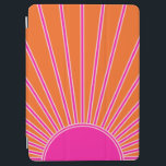 Capa Para iPad Air Sun Sunrise Laranja E Pré-Disquete Rosa Quente<br><div class="desc">Impressão do Sol - rosa quente e laranja - Sol,  Abstrato moderno,  nascente geométrico.</div>