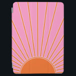 Capa Para iPad Air Sun Sunrise Pink E Orange Vintage Boho Sunshine<br><div class="desc">Impressão do Sol - rosa e laranja - Sol,  Abstrato moderno,  nascente Geométrico.</div>