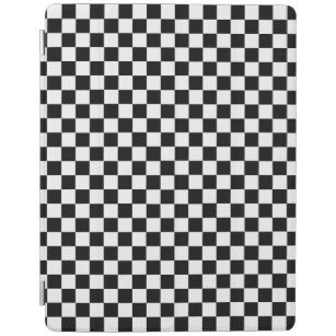 Capa Smart Para iPad Tabuleiro de damas clássico preto e branco