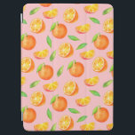 Capa Para iPad Air Teste padrão das laranjas da aguarela<br><div class="desc">Este é um teste padrão das laranjas dos ângulos diferentes. As laranjas foram coloridas na aguarela.</div>