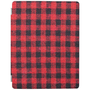 Capa Smart Para iPad Textura do tecido com padrão da grelha, quadrados 