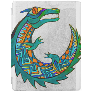 Capa Smart Para iPad Tribal Alligator Art
