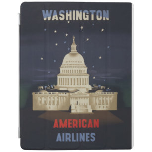 Capa Smart Para iPad Viagens vintage Para American Airlines